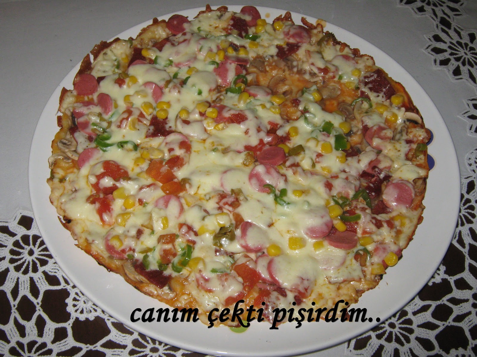 Canım Çekti Pişirdim TAVADA KOLAY PİZZA