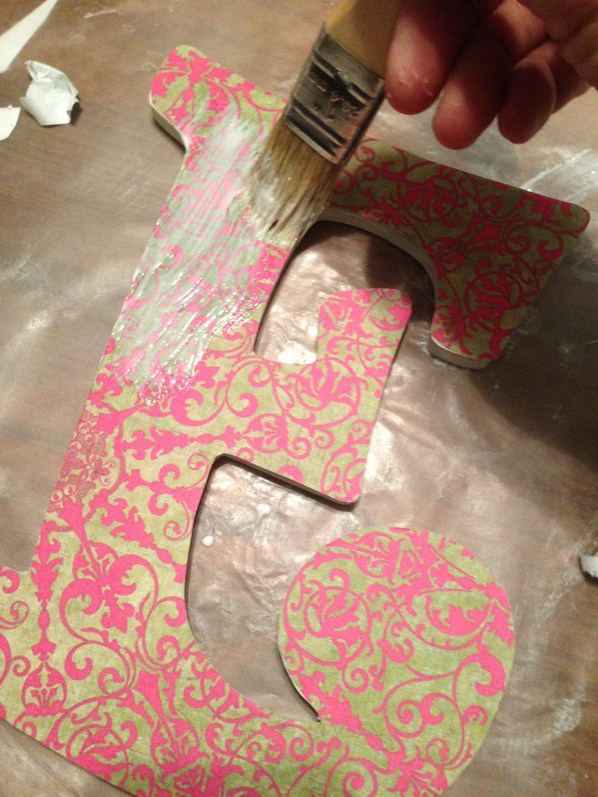 Four Front Doors Decoupage Letters as easy as ABC