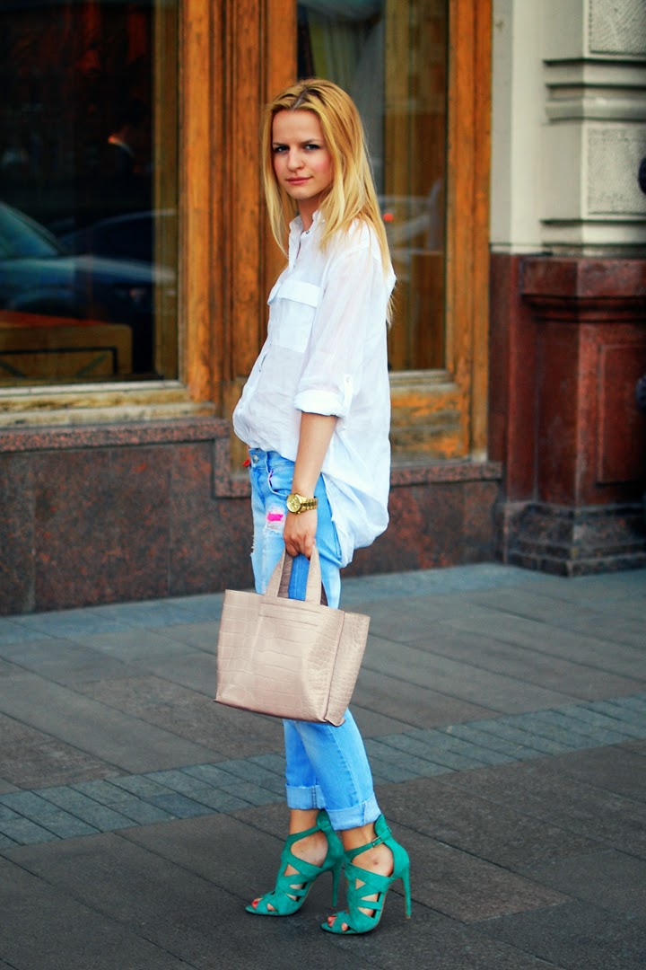 ripped jeans, denim look, blog moda, blog costa,лук с джинсами, рваные джинсы