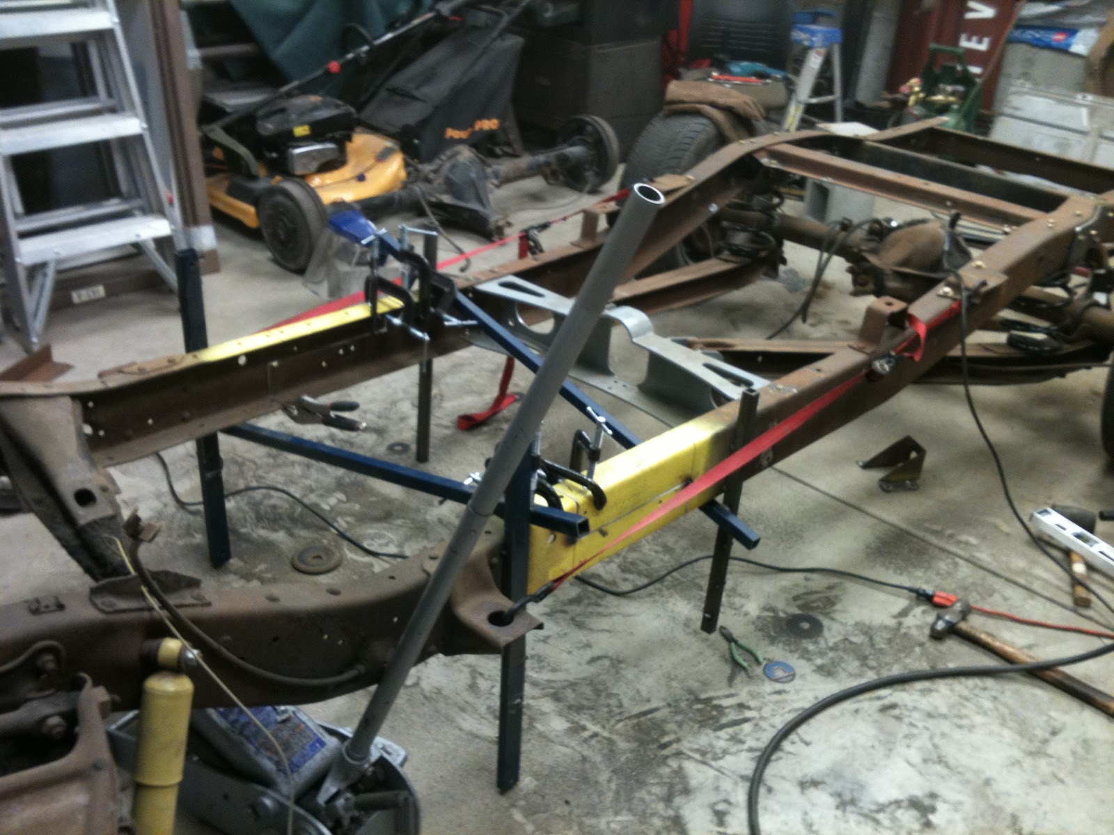 1967 Chevy C10 Long Bed to Short Bed Conversion Cutting The Frame