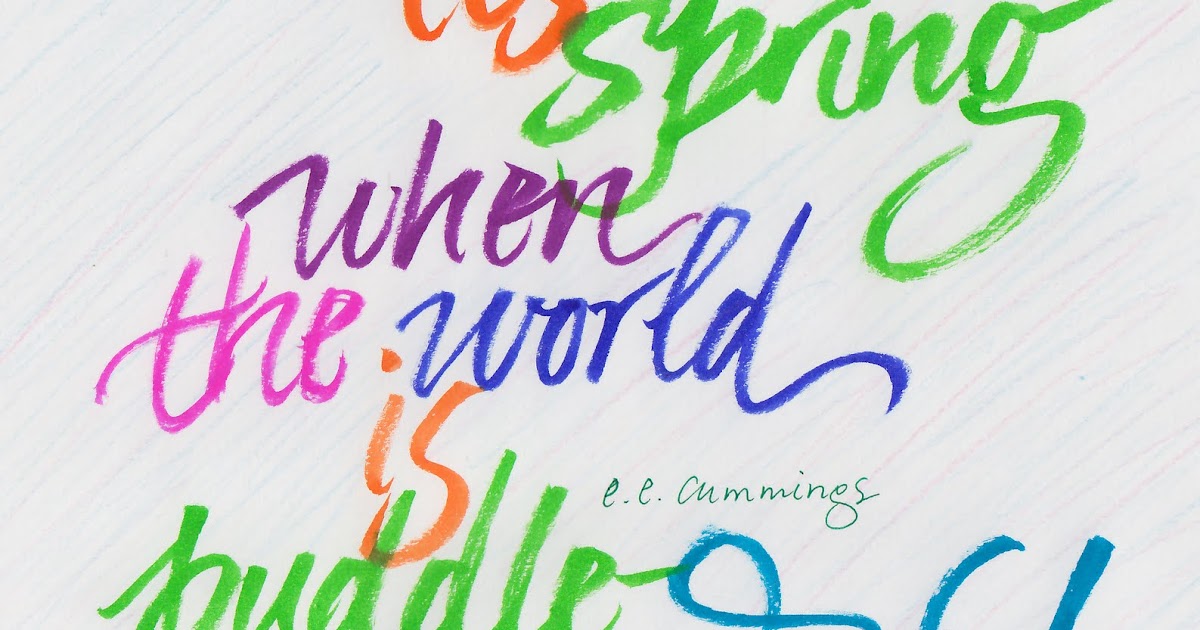 National Poetry Month/and it's spring