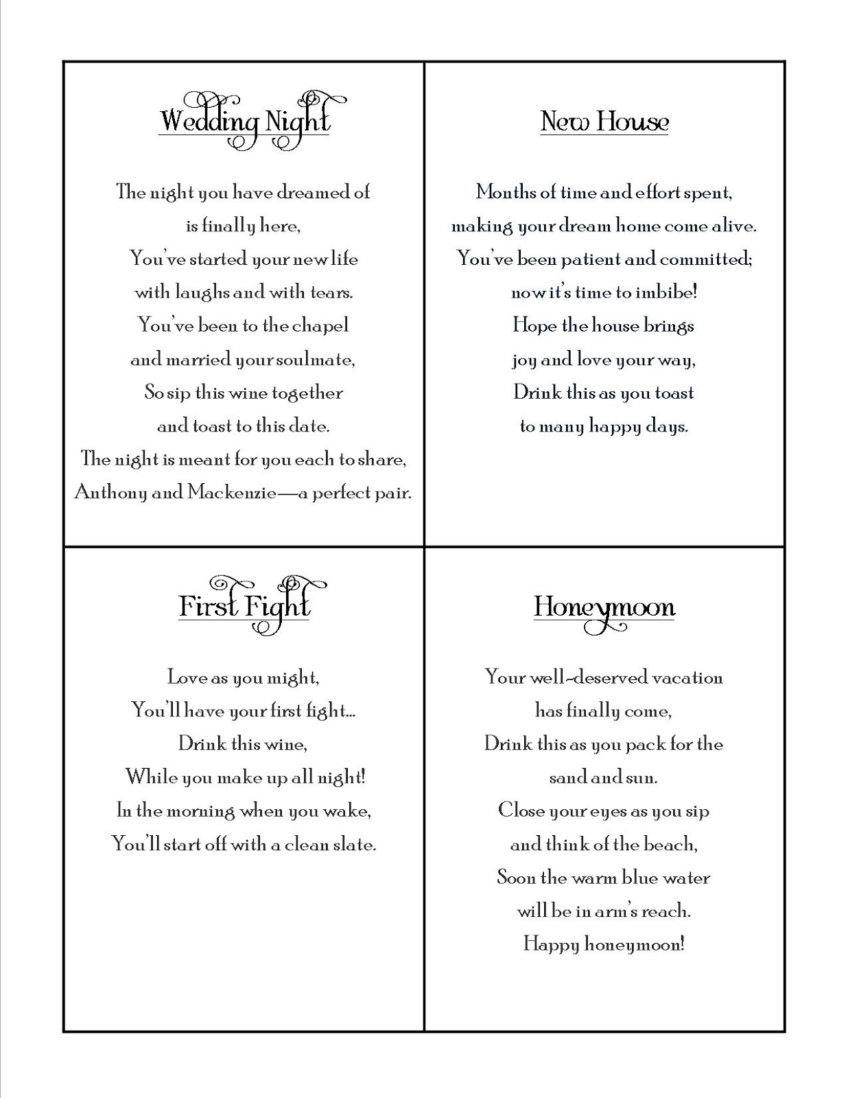 Bridal Party Poems quotes.lol-rofl.com