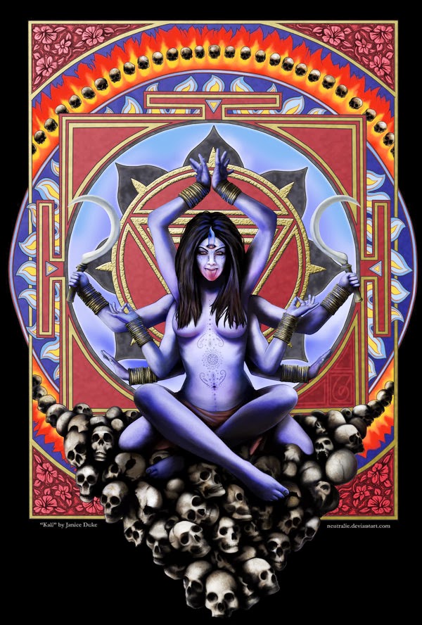 Kali, fire goddess