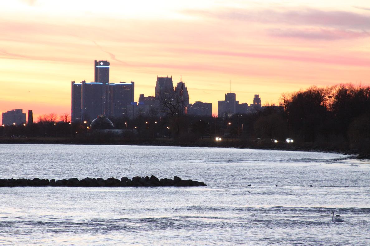 Michigan Exposures The Sun Sets Over Detroit