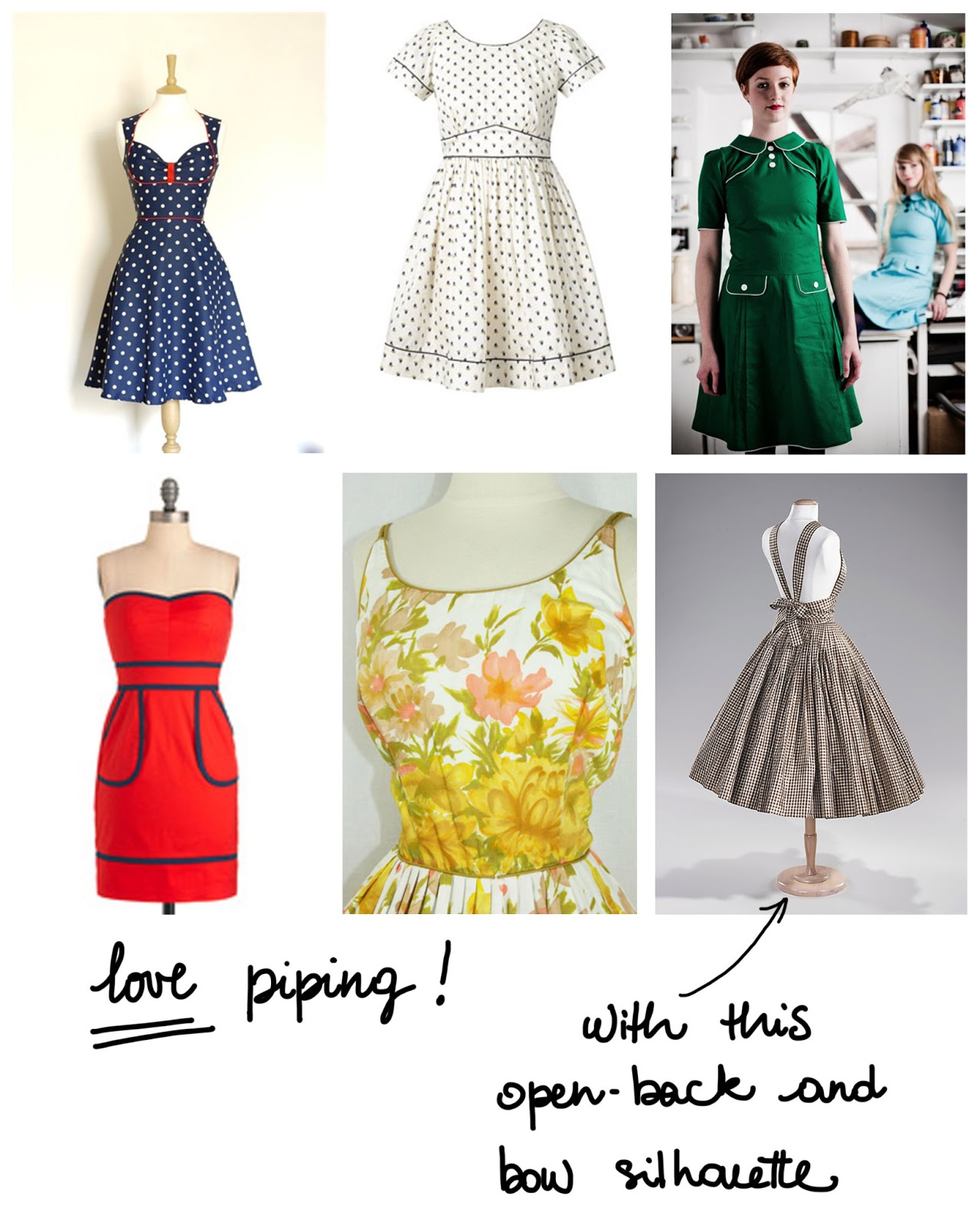 Piping inspiration pauline alice Sewing patterns, tutorials