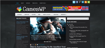 GamesWP Blogger Template