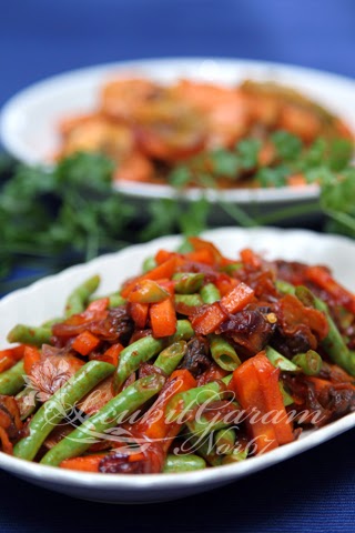 Secubit Garam Kacang Panjang Goreng Kerang