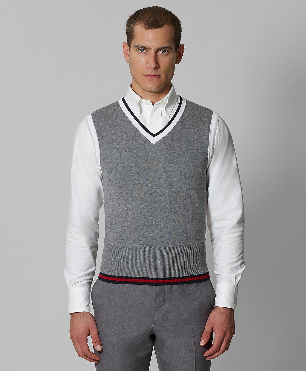 How to wear grey sweater vest How to wear grey sweater vest