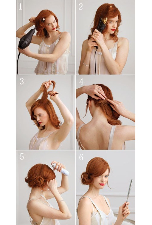 New Short Hair Styles Make The Side Chignon For Your Hair