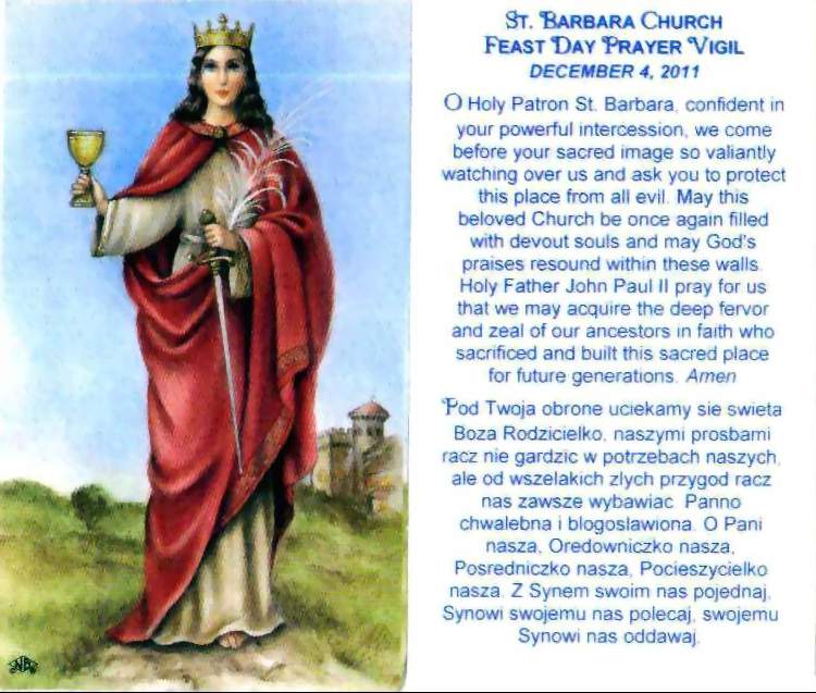 barbara+holy+card.jpg (750×637) Saint barbara, Patron saints, Beliefs