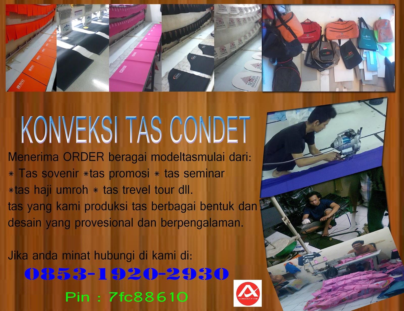 desain tas azkha konveksi tas condet jakarta timur konveksi tas foto tas yang anda butuh kan kami siap untuk meng hitung harga jangan kuatir kami sudah hafal dari nama bahan tas yang anda kirim foto via email BB