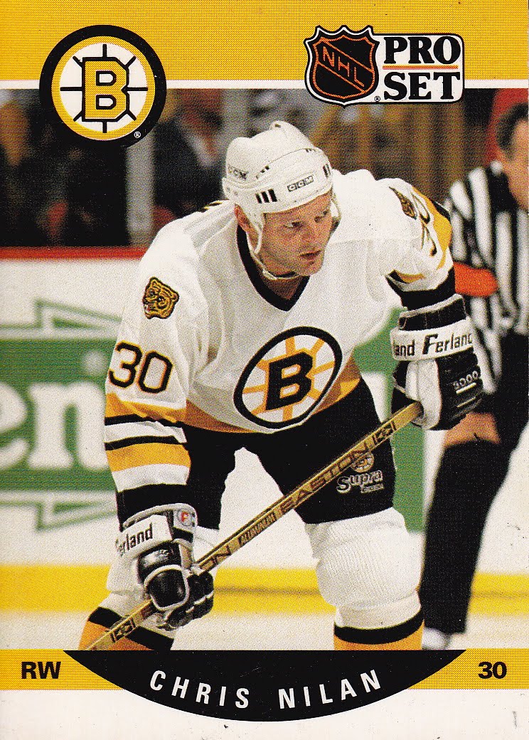Chris Nilan Signed Photo Card NHL Montreal Canadiens Bruins Hockey Legend  RAD