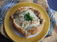 Beef and Creamy Artichoke Puff Pie