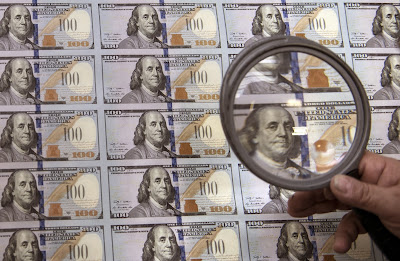 Dollar Machine at US Bureau of Engraving and Printing's Western Currency Facility