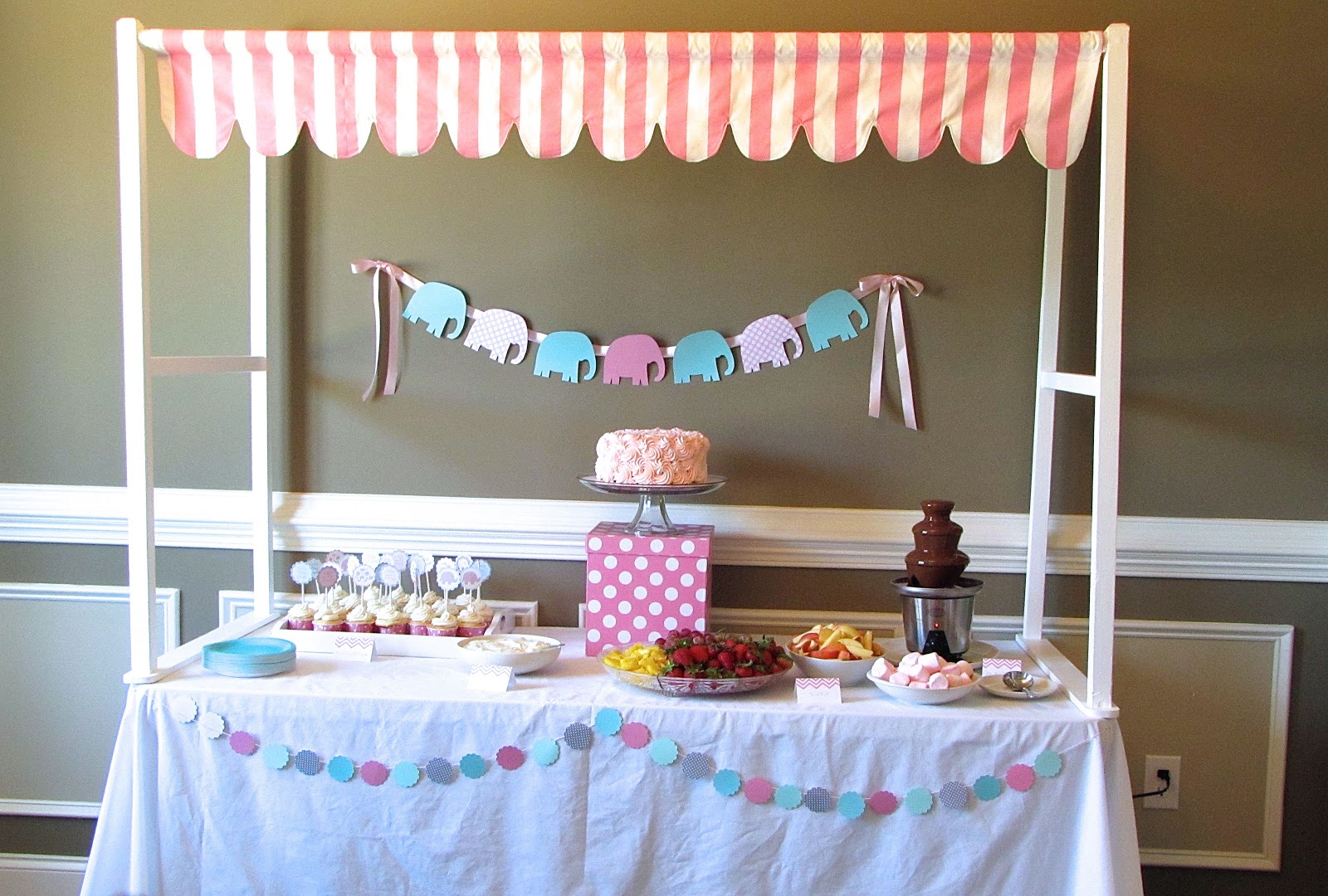 the modest homestead elephant s on parade baby shower