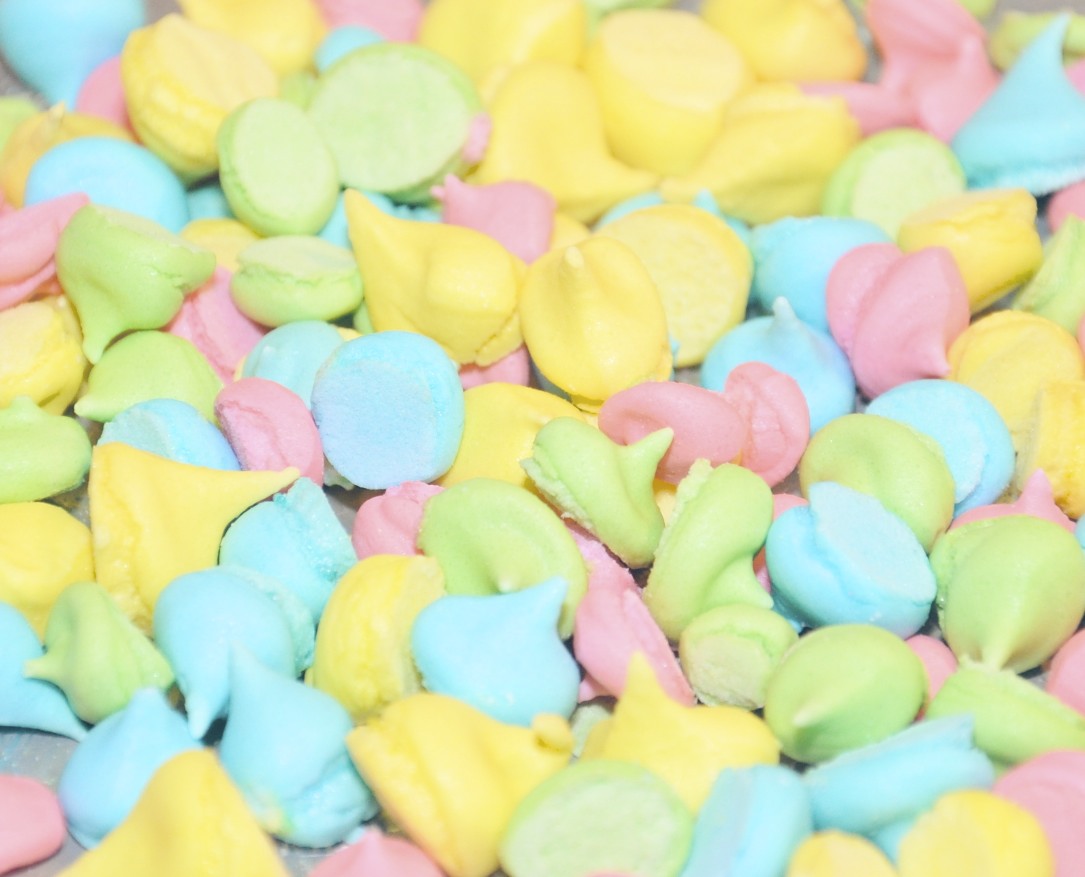 Running With Glitter Sugar Meringue Candy Dots