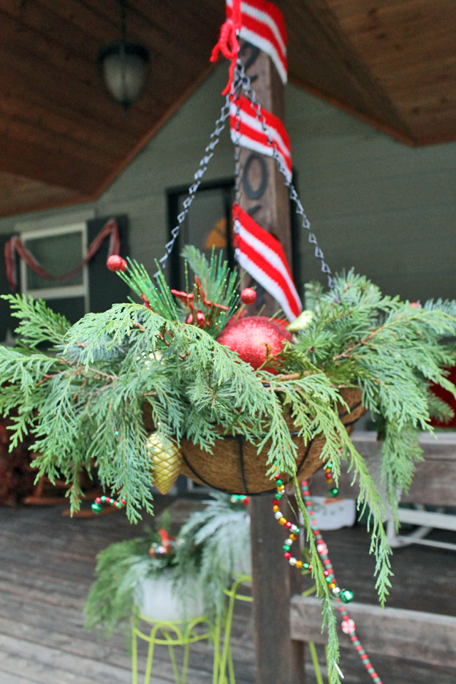 punk projects DIY Hanging Christmas Baskets