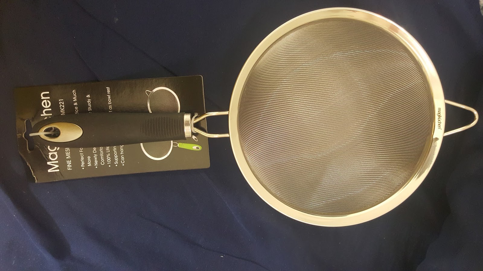 My Product Reviews MagiKüchen Ultra Fine Mesh Stainless Steel Strainer, 8Inch Colander Sieve