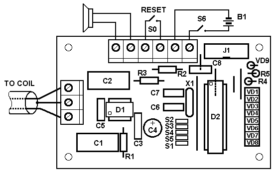 Schema circuito metal