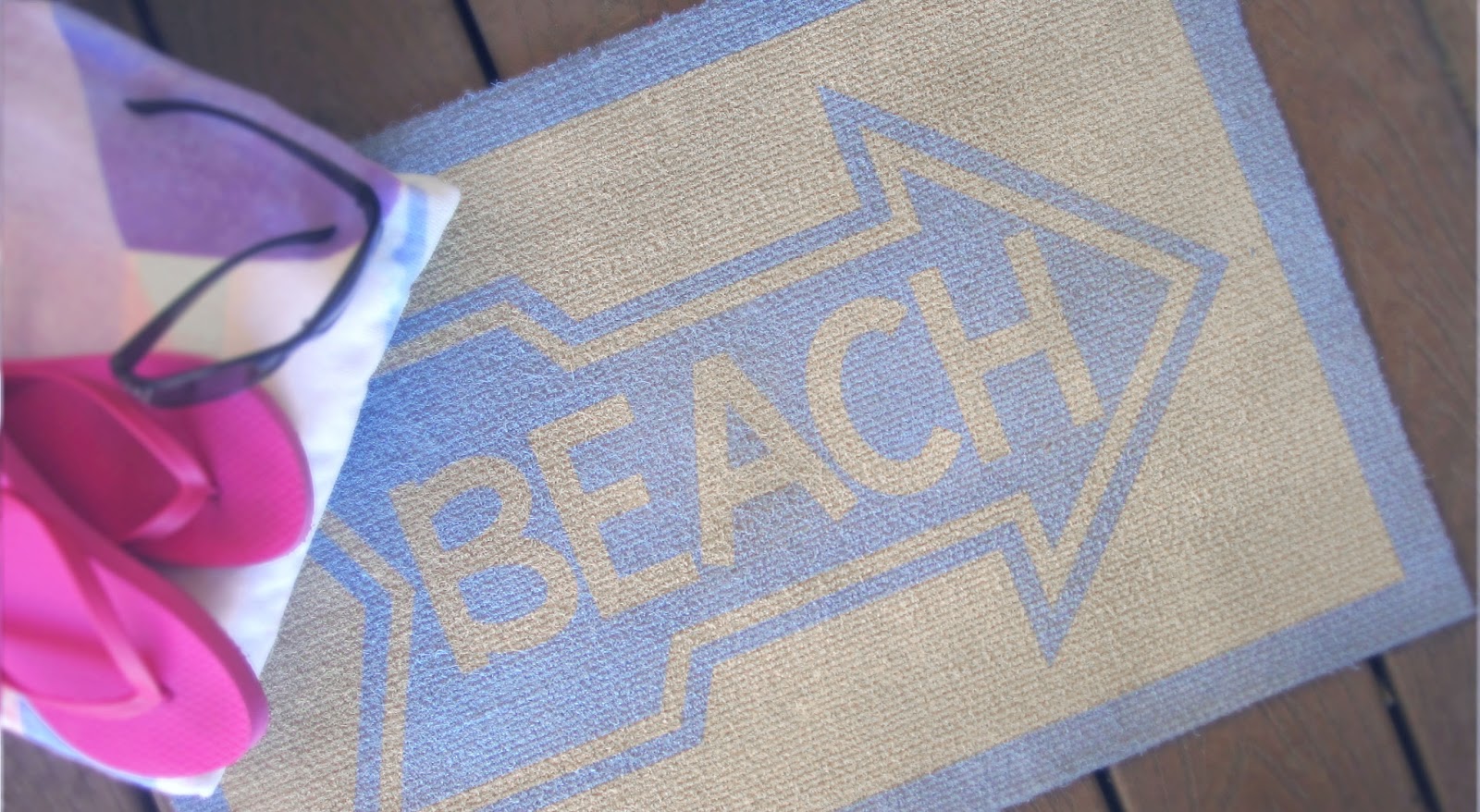 Painted Beach Door Mat Burton Avenue