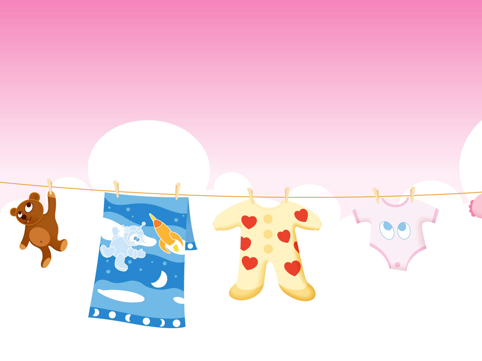 Baby Clothes PPT Design PPT Backgrounds Templates