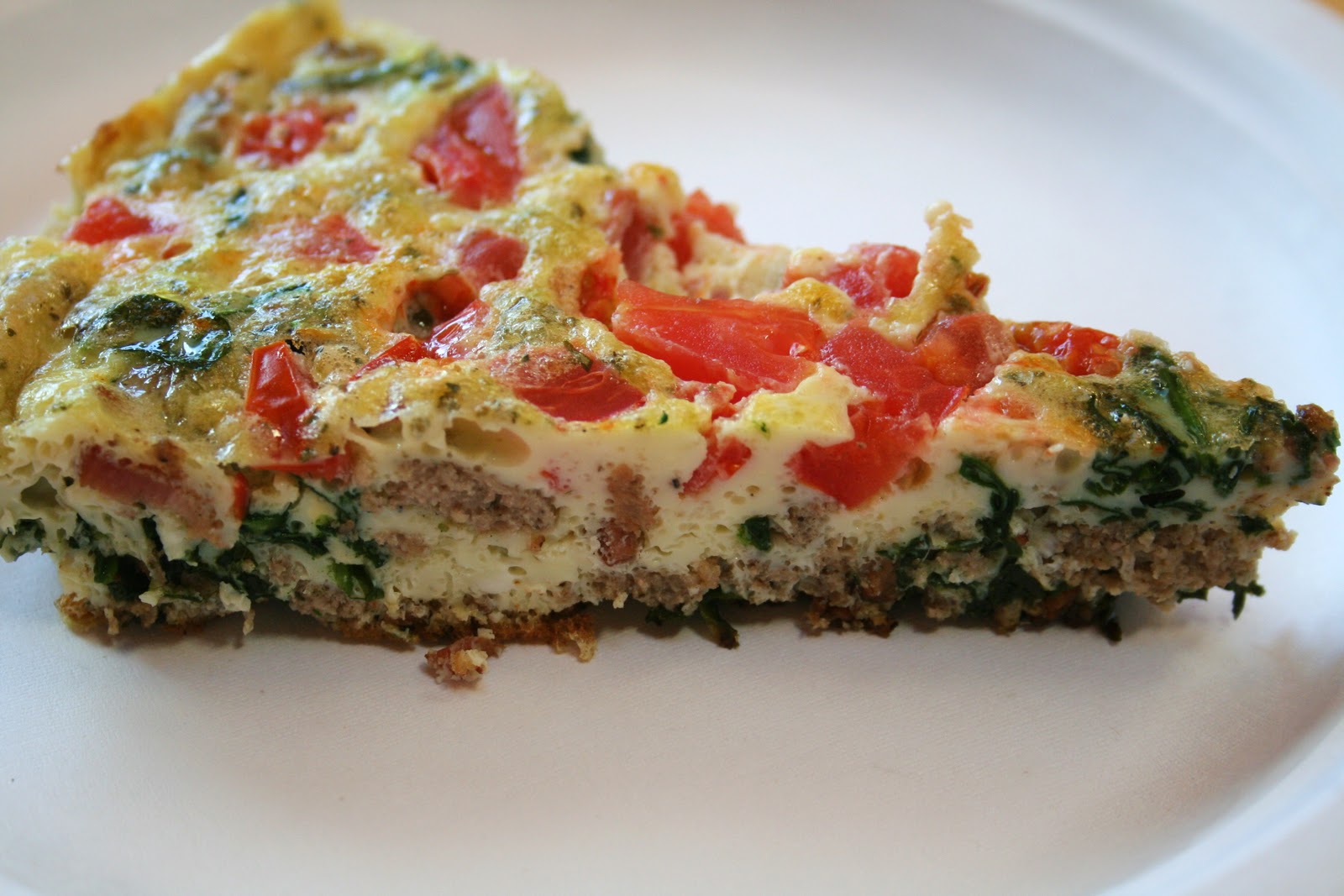 Budget Paleo...Made Easy Spinach and Sausage Frittata