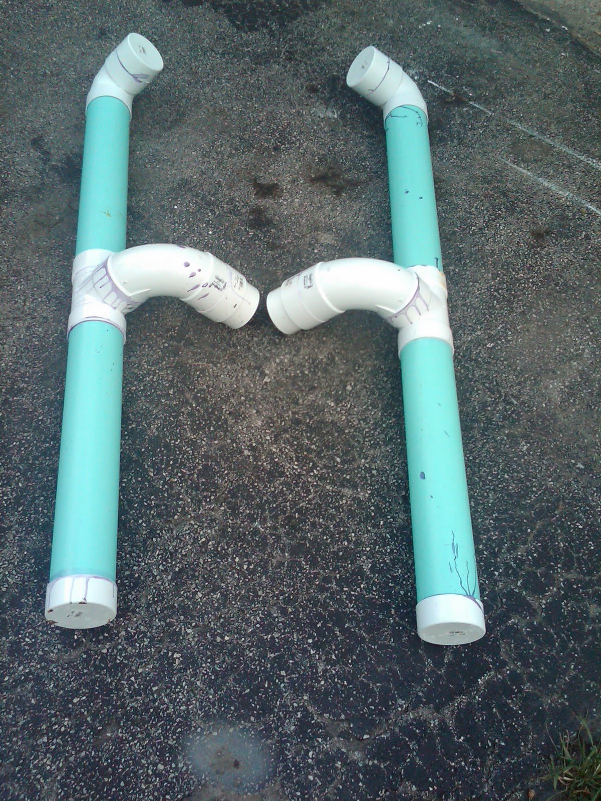 Vaclav's Hovel PVC pontoons canoe outrigger