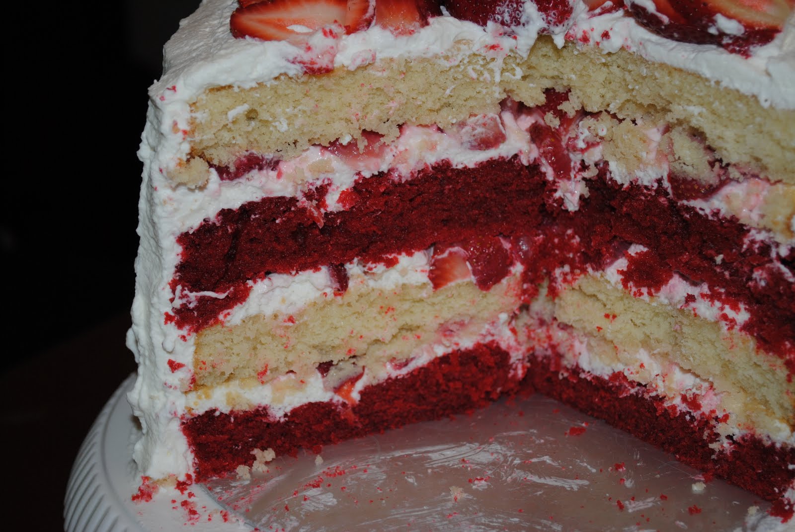 Minnesota Bread Red Velvet Strawberry Cake