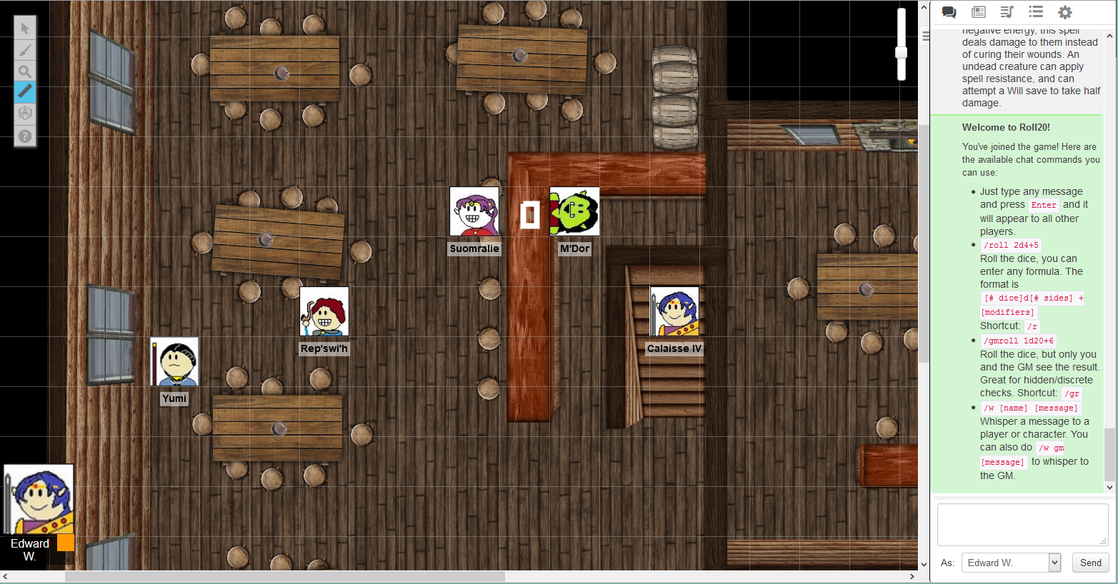 The DM from Outremer Our first Roll20/Google Hangouts test session