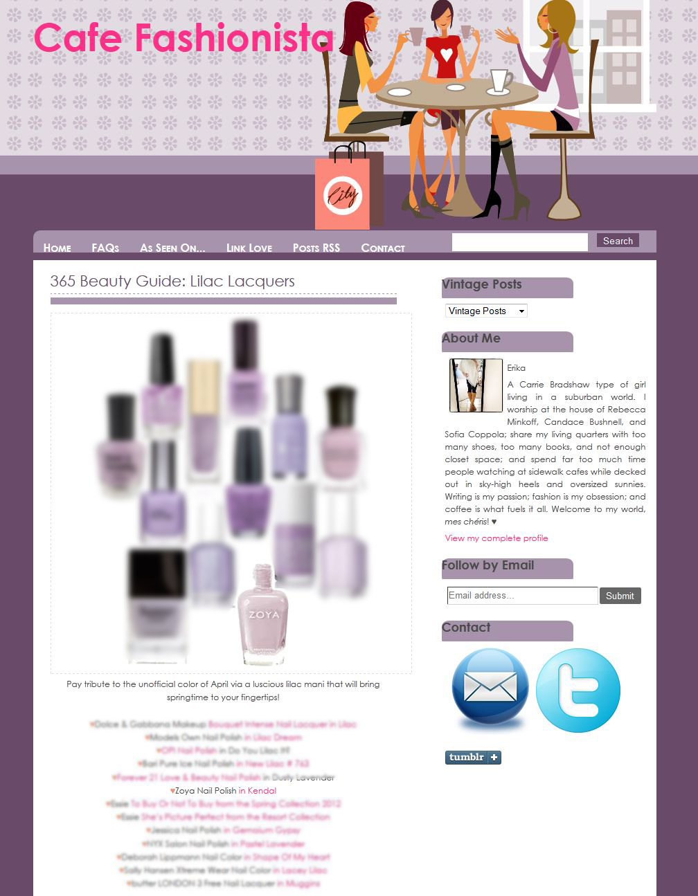 Other best-selling lilac and lavender shades include Zoya Nail Polish in