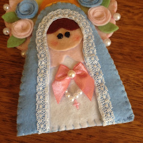 Chaveiro Nossa Senhora do Rosário em feltro | @ateliemadrica