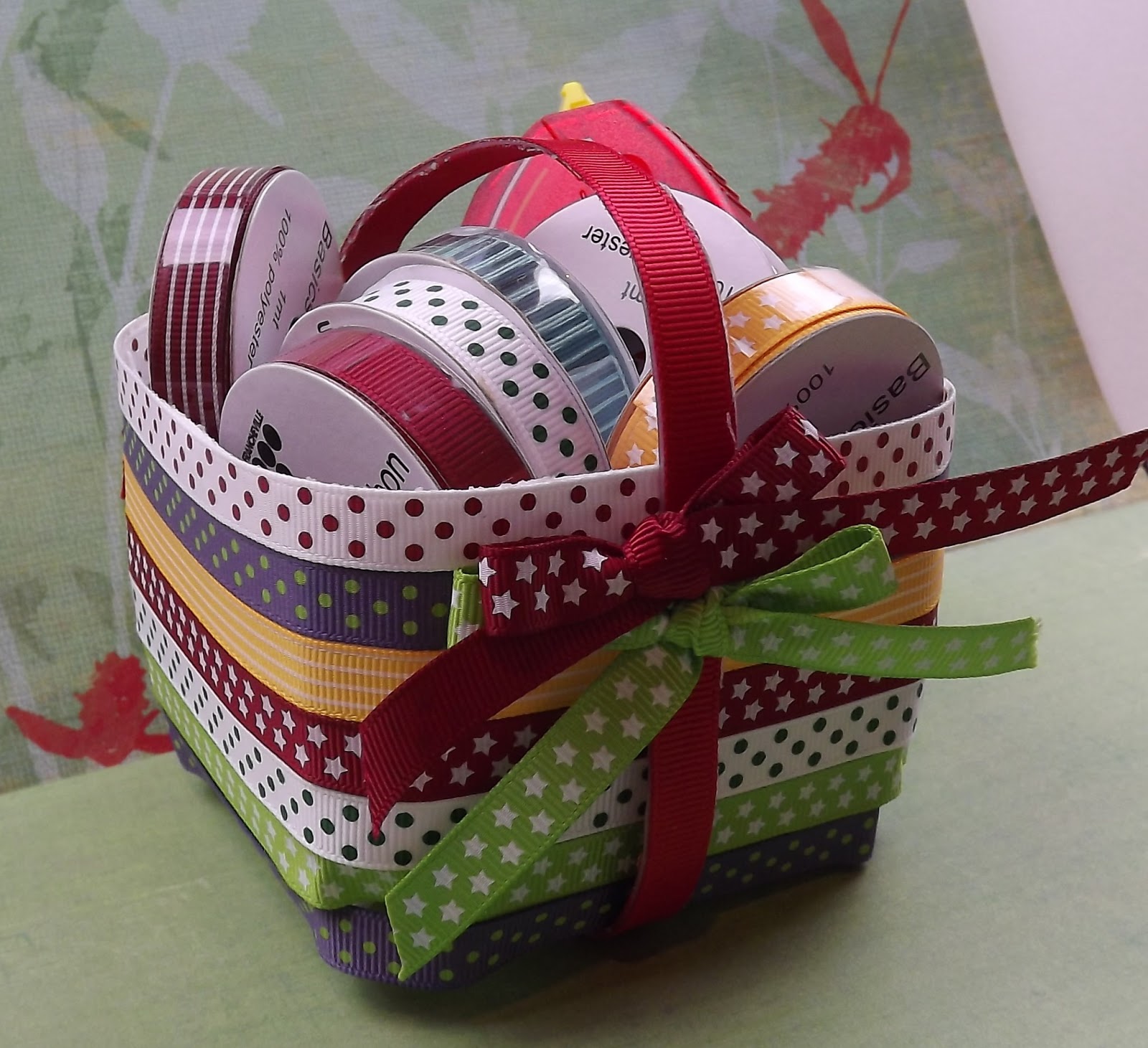 Flo'saScrapin recycle containers with ribbon