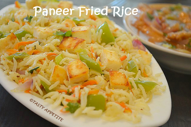 paneer fried rice / easy fried rice recipes / step by step recipe