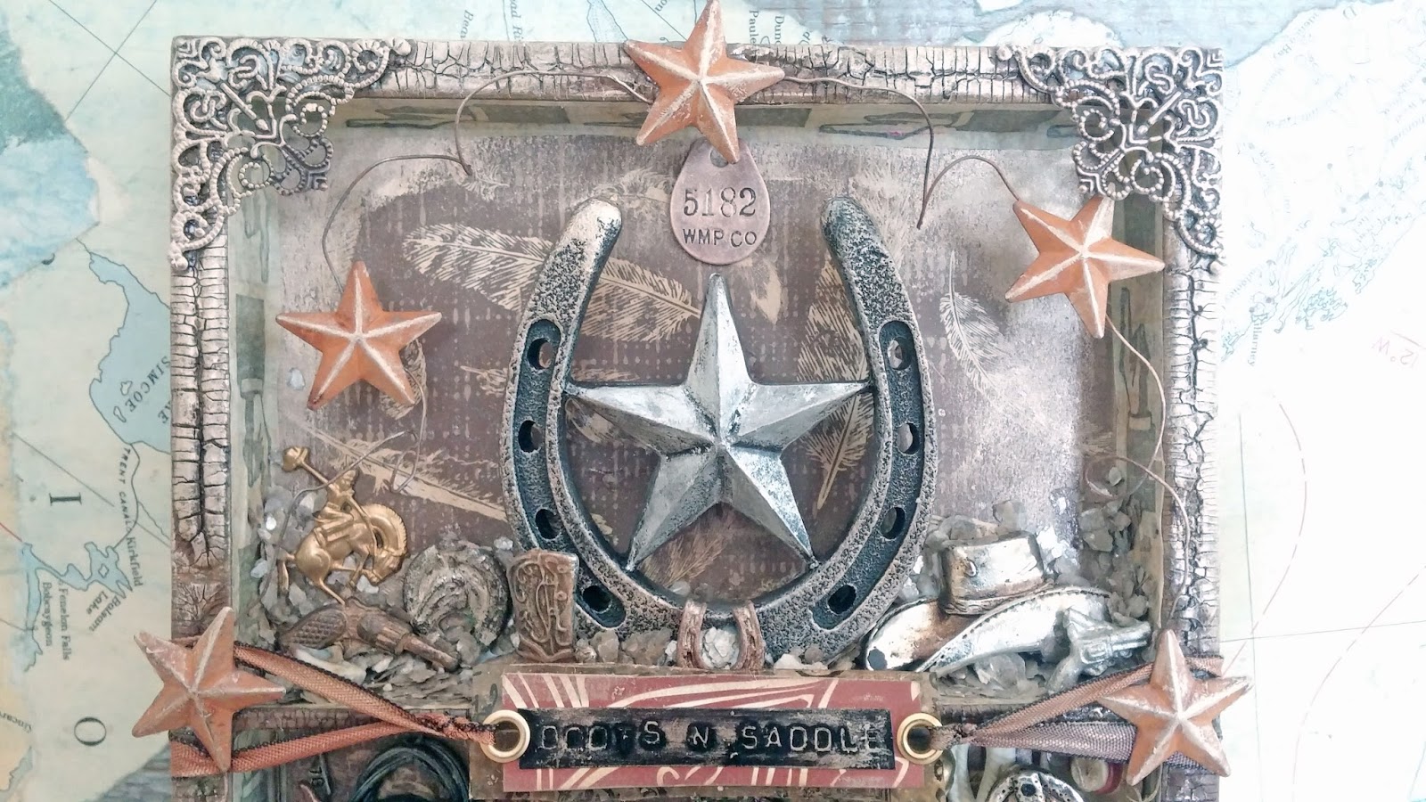 starrgazer creates Boots n Saddle Shadow Box