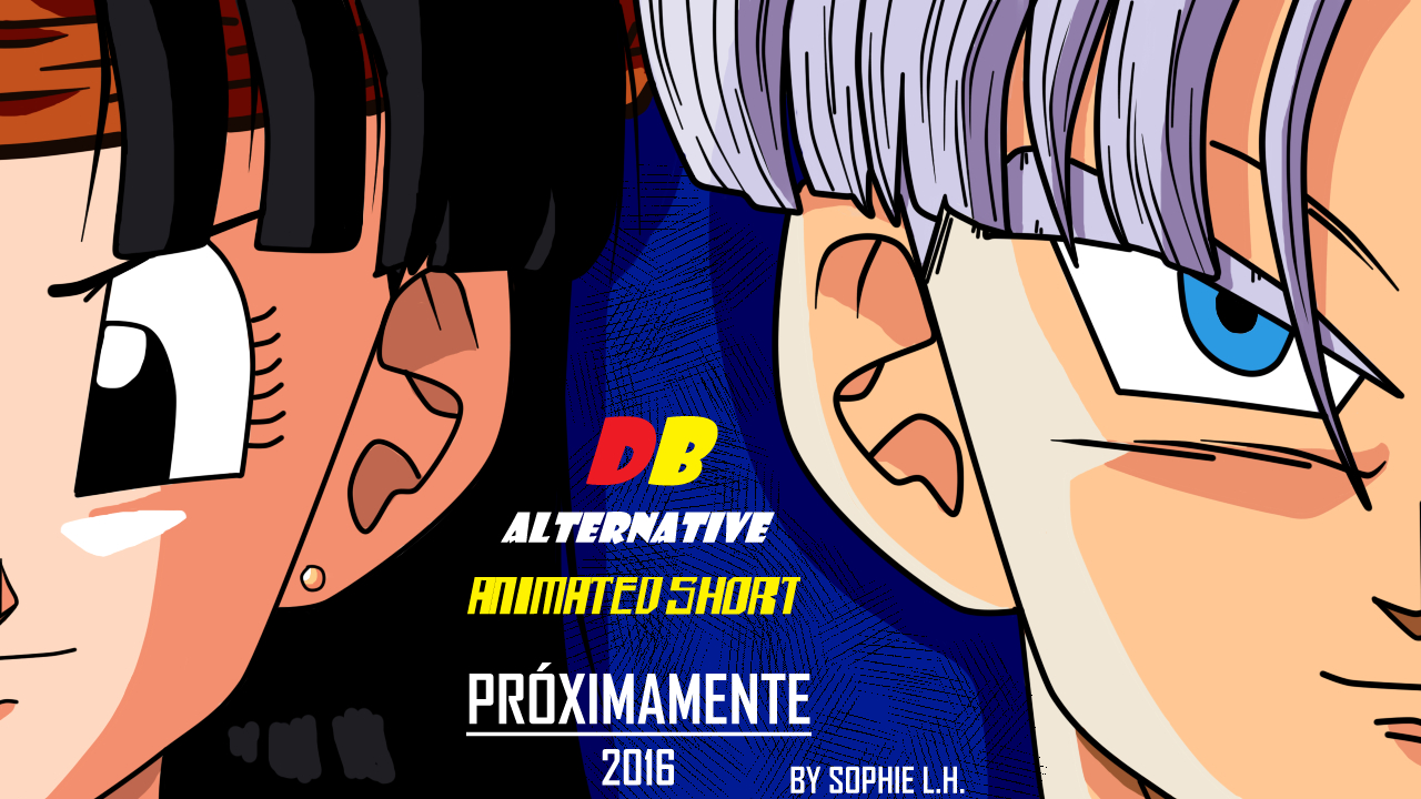 Dragon Ball Sagas Poster de Trunks y Pan para Animación