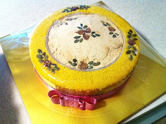 rice cake birthday cake