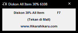 Cheat Ayodance Mi-Cash Diskon 30% All Item Free 6108