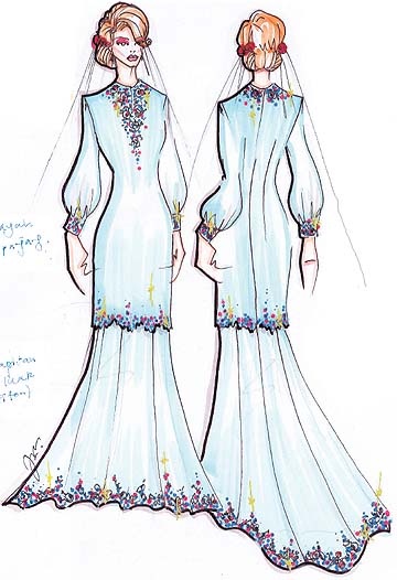 Design Baju Pengantin