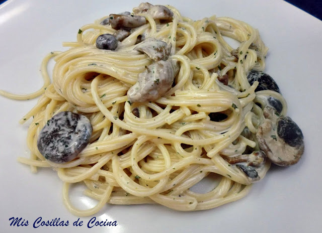 Espaguetis Con Setas