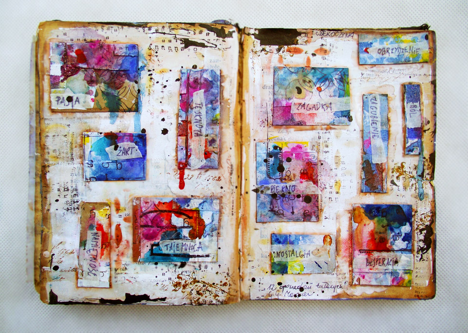 Mixed Media Place Colorful art journal Kolorowy art journal