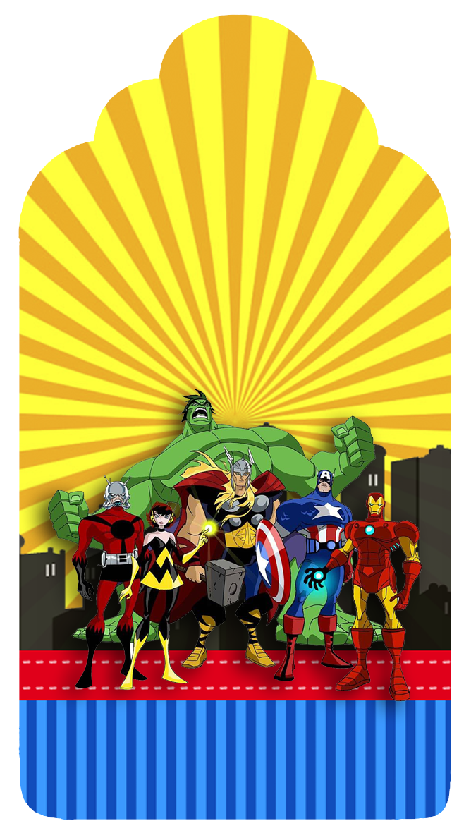 Kit digital gratuito para imprimir Os vingadores! Montando minha festa
