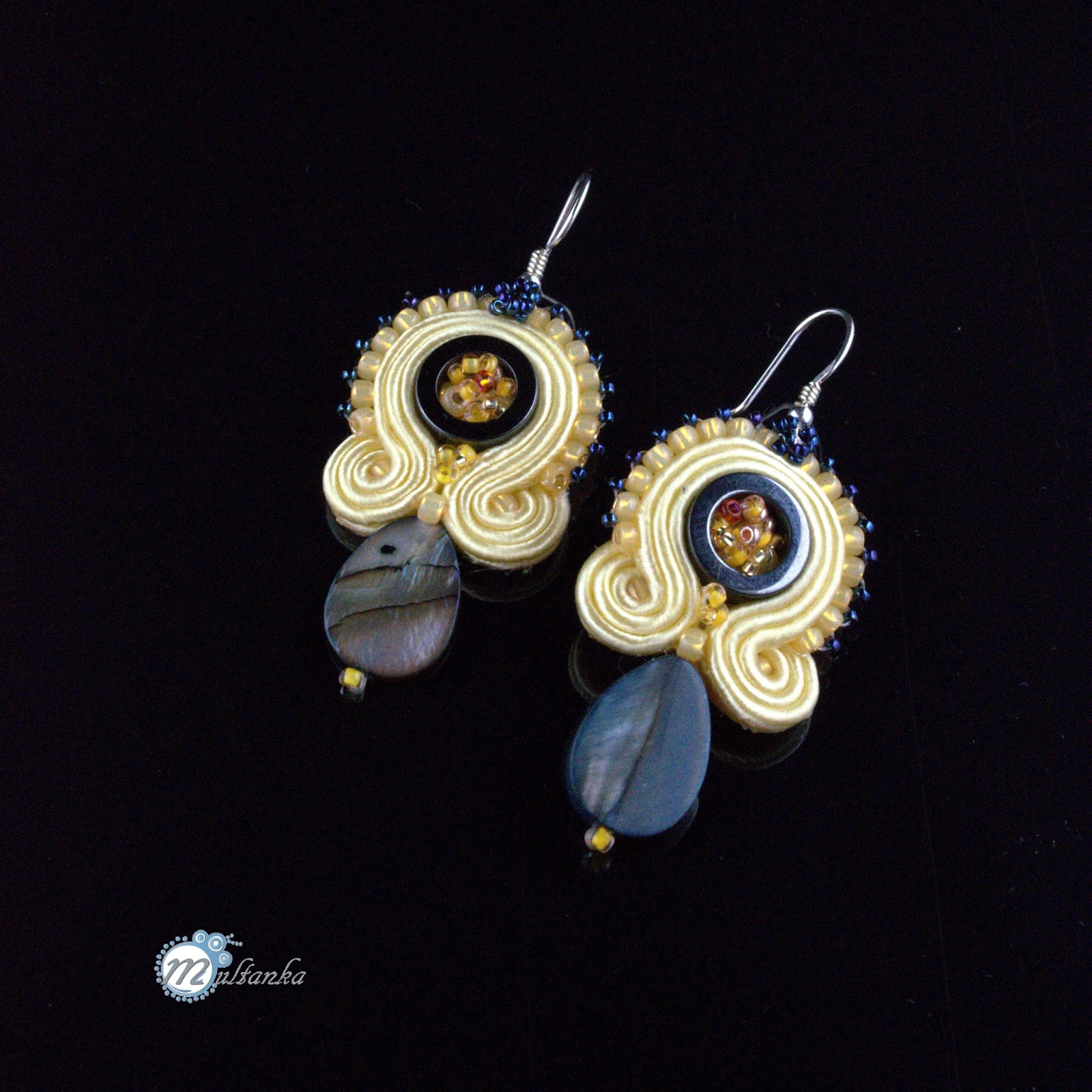 Drobna sutaszowa bransoletka z żółciutkim kalcytem. Wykonanie - multanka Drobna sutaszowa bransoletka z żółciutkim kalcytem. Wykonanie - multanka