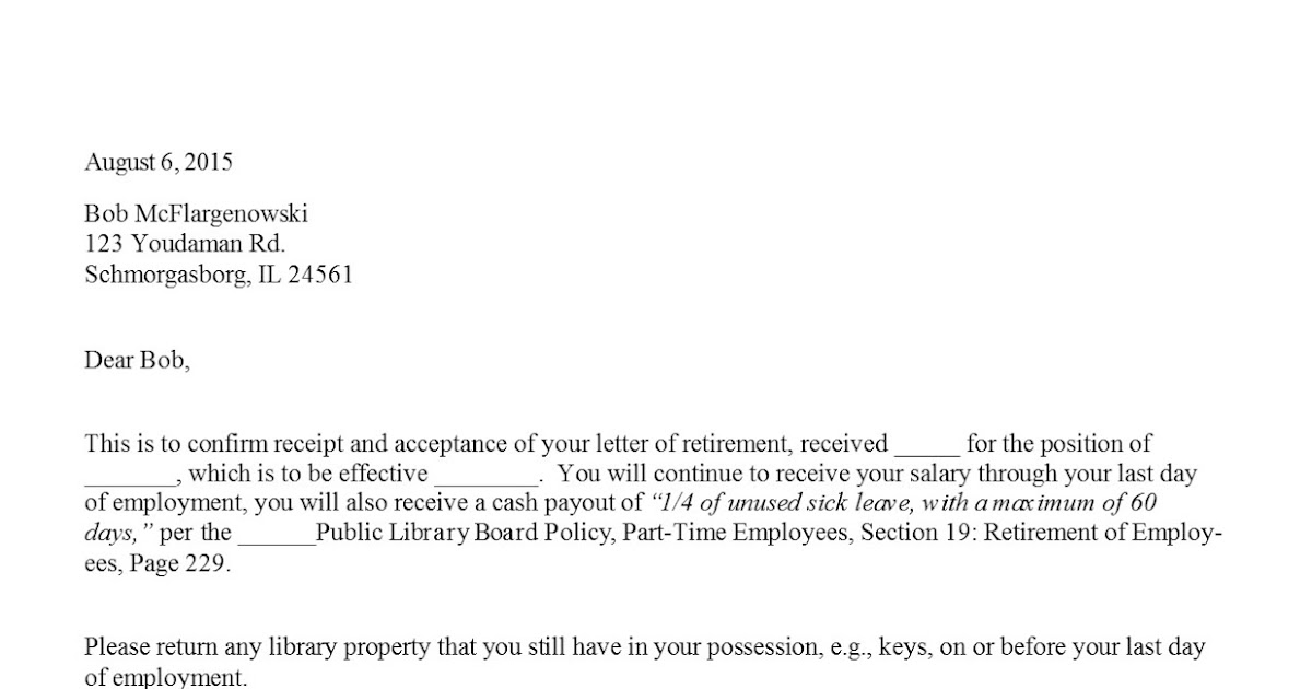 retirement letter samples sample retirement acceptance letter retirement letter samples sample retirement acceptance letter