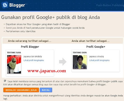 Cara Merubah Profil Blogger Menjadi Profil Google plus Cara Merubah Profil Blogger Menjadi Profil Google plus