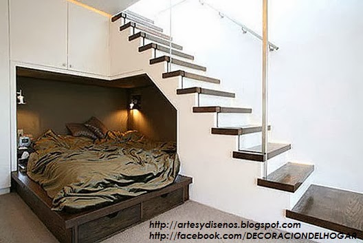 10 modelos y tipos de escaleras para interiores : decoración del ... Pisos para comedores y livings modernos