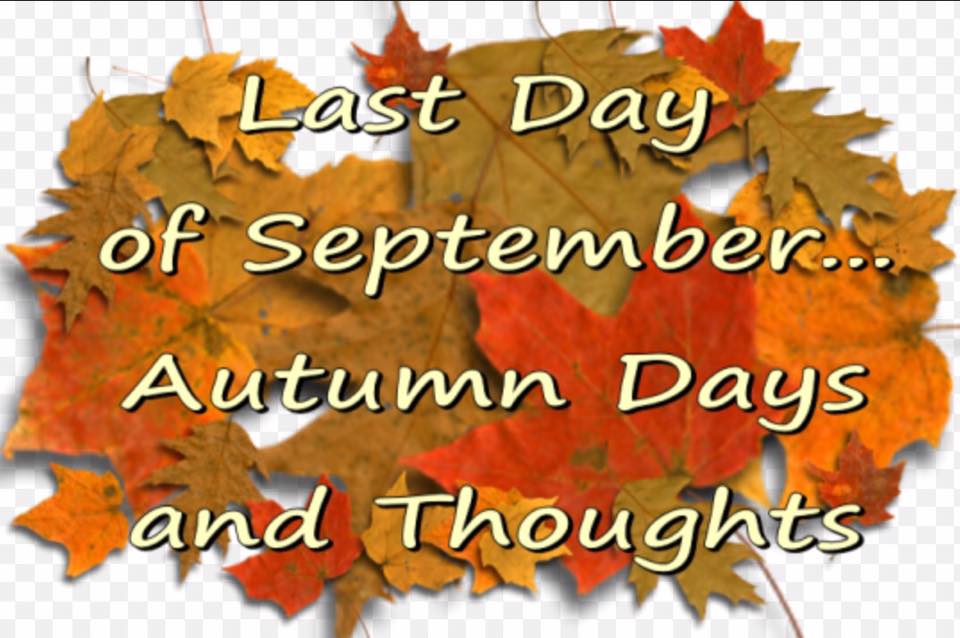 XmasDolly Last Day of September Autumn Days and Thoughts!