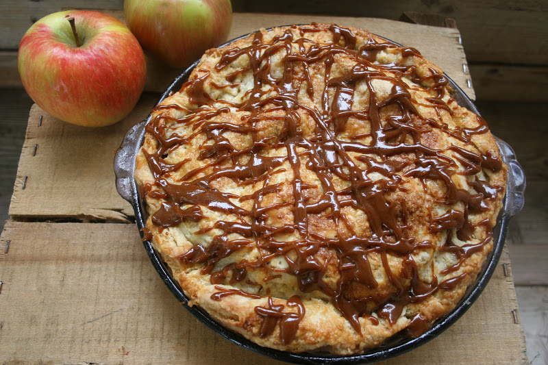 Nothing in the House Apple Pie with Salted Caramel Glaze