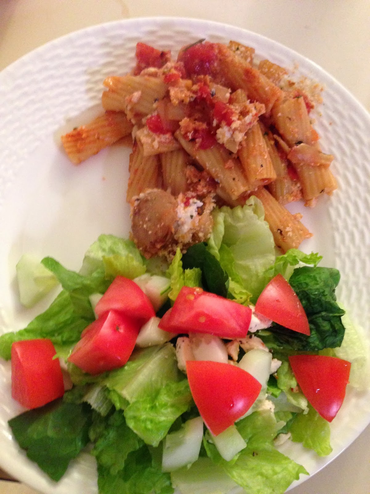 Long Tested Menu Baked Ziti with Chicken Sausage and Ricotta