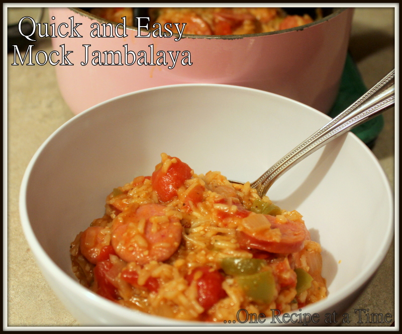 Learning the Ropes...One Recipe at a Time Quick and Easy Mock Jambalaya