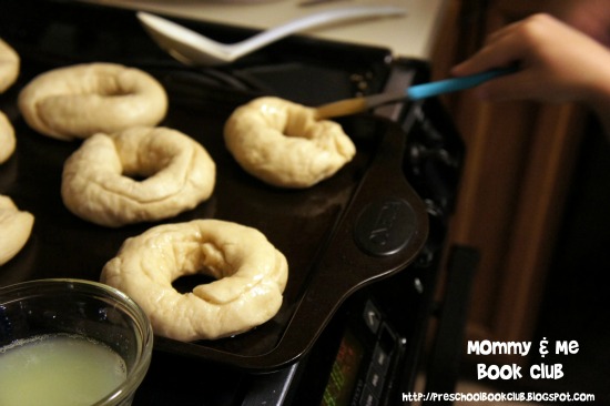 making bagels with kids